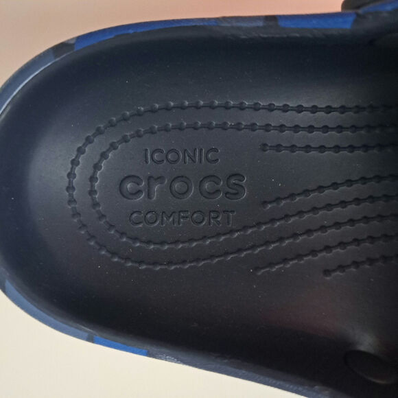 Crocs Adult Duet Max II Clog Blue Camo M7/W9 - Picture 7 of 11